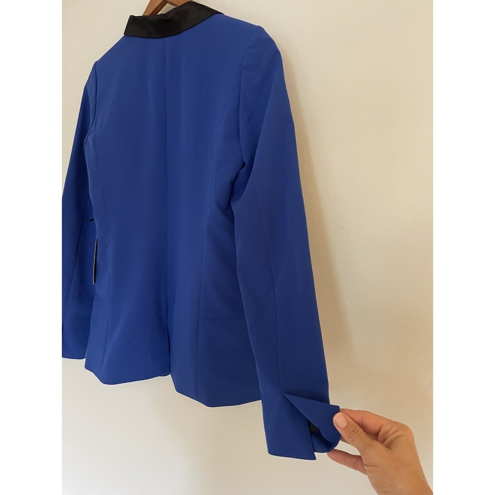 Rock & Republic Dazzling Blue Blazer With Black Lapel. Size XS. NWT. Career. - Picture 4 of 13